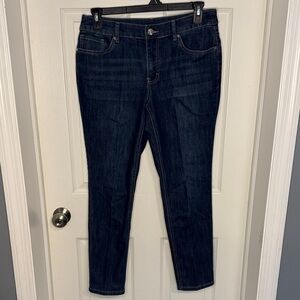 EUC Christopher & Banks Dark Blue Women's Skinny Jeans